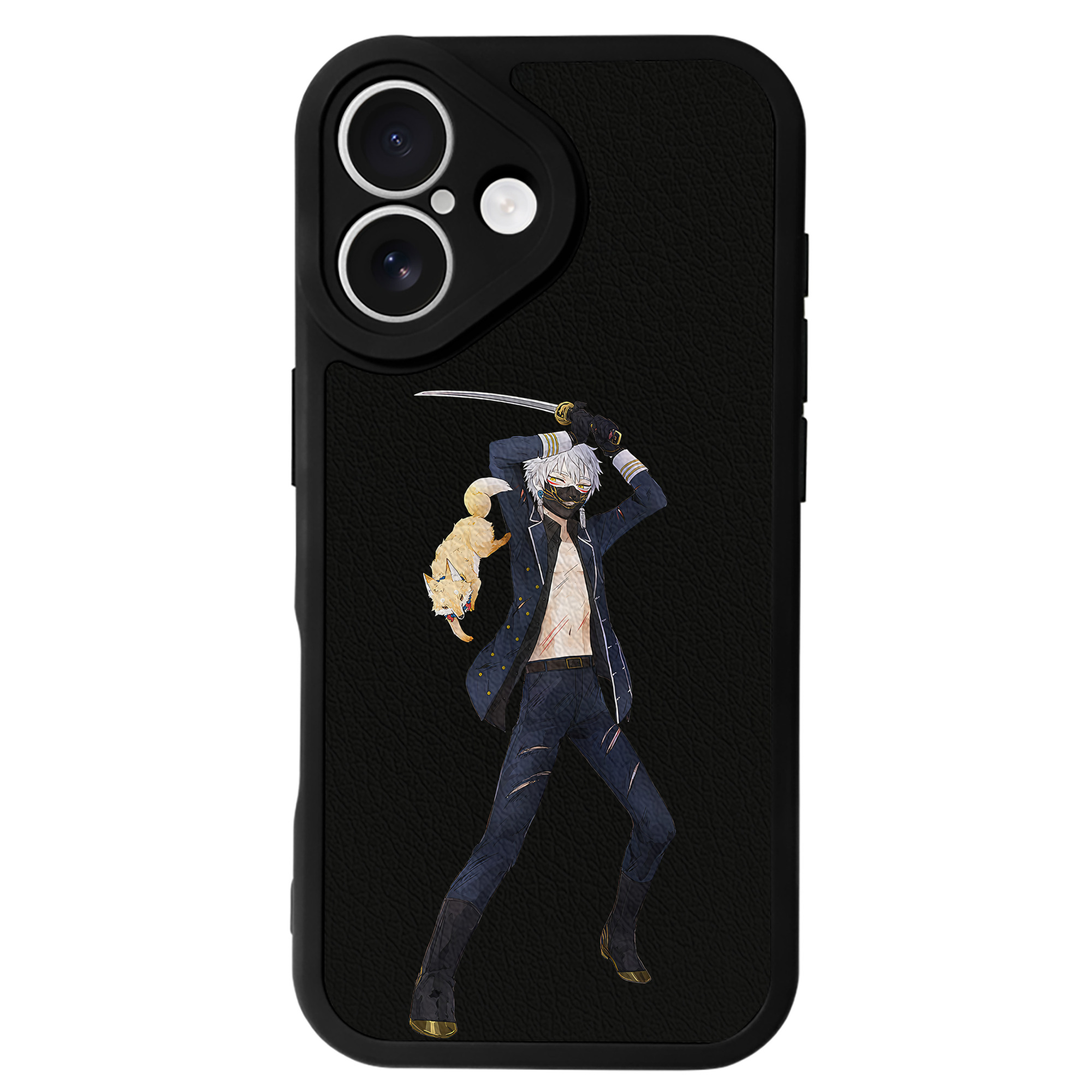 （画像用） 刀剣乱舞 Touken Ranbu 【iPhone 16シリーズ対応】シリコンスマホケース（レザー調） 材質：シリコン